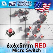50pcs 6x6x5mm Red 4 Pin Micro Switch Momentary Tactile MC 6*6*5 Push Button picture