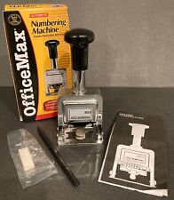 Vintage OfficeMax Auto Numbering Machine 04214 Automatic Box Office Number Stamp picture