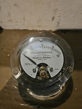3 VINTAGE 1960'S WESTERN ELECTRIC PANEL METERS D.C. AMPERES D.C. MILLIAMPERES picture