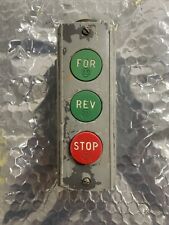 Vintage ALLEN-BRADLEY 800S-3SA1 FORWARD,REVERSE, STOP Push Button Station picture