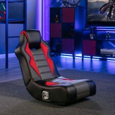 X Rocker Flash LED Audio Floor Rocker Gaming Chair, Red/Black, 30.5 x 17.5 x 26. picture