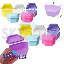 up to 72 Dental Retainer Denture Storage Case Bath Mouthguard Container Assorted picture