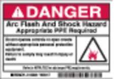 Brady 102308 Arc Flash Protection Label,Pk100, 102308 picture