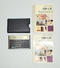 Vintage HP 12C Financial Calculator w/Original Cover, Manual, Mint Condition  picture
