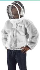 Bees & Co K84 Ultralight Beekeeper Jacket w/ Fencing Veil, XXS, Crystal White picture