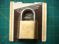 SESAMEE COMBINATION LOCK BRASS VINTAGE TOP QUALITY NEW FACTORY SEALED picture