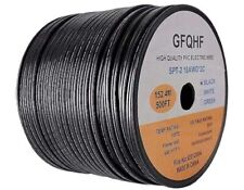 500FT Black SPT-2 Zip Cord Wire 18/2 Extension Electrical Cable, UL Listed 18... picture