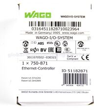Wago 750-871 I/O Interface Ethernet TCP/IP Controller 32-bit, 2-Port RJ45, 24VDC picture