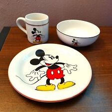 Vintage Mickey & Co. Gabbay Ceramic Made in the USA 3 Piece Set picture