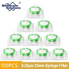 100PCS Lab Supplies PES Membrane Syringe Filter Sterile 33mm 0.22µm Individually picture
