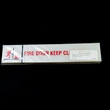 Vintage Fire Door Keep Closed Door Sign Placards 5 Pack NEW Sealed Package picture