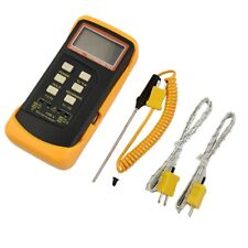 K Type Thermometer Thermocouple Dual Channel 2 Sensors & Probe Test-Meters picture