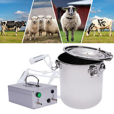5L Electric Sheep Goat Milking Machine 110v Bucket Vacuum Impulse Pump Milker picture