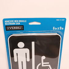 Everbilt Men with Handicap Accessible Symbol Acrylic Restroom Sign 6