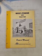 Vintage 1959 Massey Ferguson 406 Tractor Owner's Manual  picture