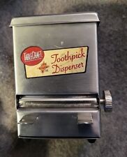 Vintage TABLECRAFT Stainless Steel Toothpick Dispenser Retro Restaurant Diner picture