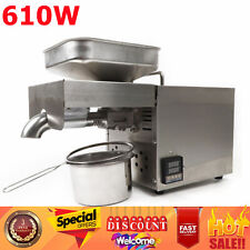 610W Automatic Oil Press Machine Commercial Peanut Oil Extractor Stainless Steel picture