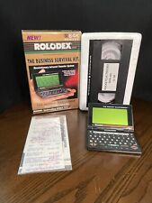 ROLODEX 64K Memory Rolodex Brand Pocket Electrodex with Bonus Vhs Tape Untested picture