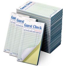 Double Part Guest Check Pads for Restaurants, Server Note Pads Total 1000 She... picture