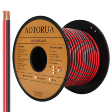 100FT 16/2 Gauge Red Black Cable Hookup Electrical Wire picture