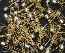 Vintage Gold Plated Transistors, See List, Most Mil-Spec, 100% Guaranteed & NOS picture
