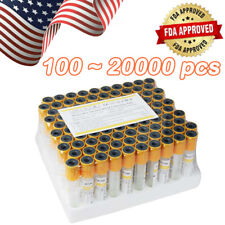 New Carejoy 100/2000pcs 7 Types Vacuum Blood Collection Tubes 12 x 75mm 3ml USA picture