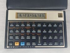 Vintage USA Hewlett-Packard HP-12C Programmable Financial Calculator Gold w/Case picture