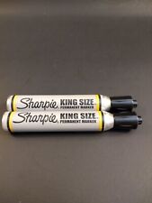 Vintage Lot Of 2 King Size Sharpie Permanent Markers Chisel Tip Strong Smell  picture
