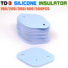 TO-3 Transistor Thermal Insulator Pad 0.3mm Silicone 100/200/300/400/500 Pcs NEW picture