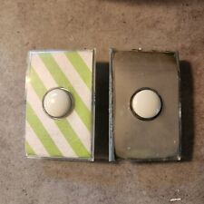 (2) Vintage Honeywell Tap-Lite Single-Pole Pushbutton Wall Switch, And Plates picture