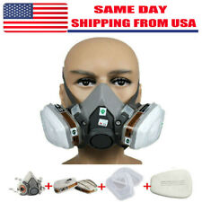 7in1 Half Face Gas Mask Facepiece Spray Painting Respirator Safety Suit For 6200 picture