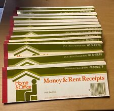 Lot Of 14 Vintage Blank Money & Rent Receipts 60 Per Booklet  picture