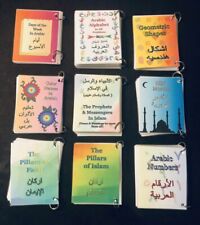 Arabic Flash Cards - 9 Booklets Alphabet-Days-Hijri-Numbers-Shapes-Colors +more picture