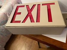 VINTAGE Prescolite  Exit Sign Fire Alarm METAL BOX W/MOUNTING PLATE  (BS-1024) picture