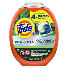 Tide Power Pods Laundry Detergent Soap Packs with Febreze, Botanical Rain, 45 Ct picture