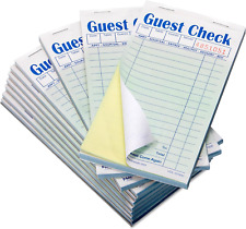 Double Part Guest Check Pads for Restaurants, Server Note Pads Total 500 Sheets  picture