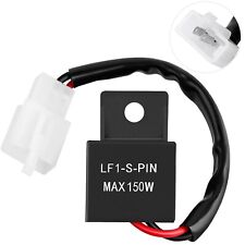 2-Pin LED Flasher Relay for Motorcycle Turn Signal Bulbs Hyper Flash Adjustable picture