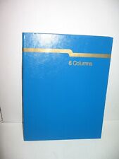 Vintage Accounting 6 Columnar Ledger Book Hard Cover 80 Pages 7.25x9.5