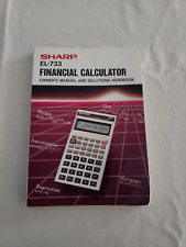 Vintage Sharp EL-733 Manual for Business Financial Calculator, no calculator picture
