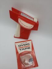 Vintage Dymo Label-it X-300 Label Maker Red with Black Embossing Tape picture