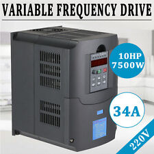 7.5KW 10HP 220V VFD SINGLE PHASETO 3 PHASE VARIABLE FREQUENCY DRIVE INVERTER VSD picture