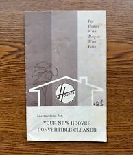 Vintage Hoover Convertible Owners Manual 1960’s picture
