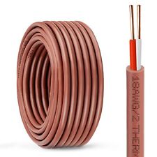 Thermostat Wire - 18/2 10FT Solid Copper 18AWG 2 Conductor Power Circuit Cabl... picture