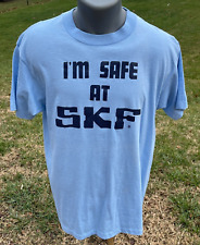 I'M SAFE AT SKF T-Shirt Ball Bearing Co Vtg 80's Sz XL Single Stitch Hanes 50/50 picture