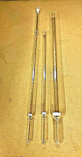 Vintage Chromatography Columns Plain Pyrex Ace Fritted 420mm 410mm 300mm Lot 3 picture