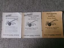 Three Vintage Frazer Farm Equipment Rototiller Price Catalogs picture