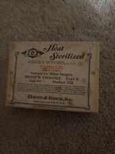 Vintage Davis & Geck, Inc Heat Sterilized Catgut  Sutures  Type C 5 in Box picture