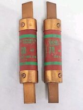 Royal Electric 70 AMP 250V One Time Fuse Lot Of 2 picture