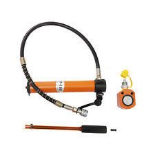10T Manual Hydraulic Jack Hand Pump Ram Lifting Cylinder Jacking Tool US picture