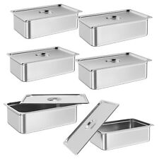 6 Pack Deep Stainless Steel Steam Table Pans Hotel Food Prep Pan Full-Size picture